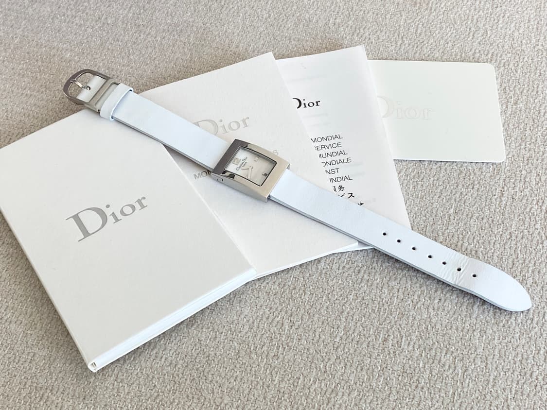 크리스찬 디올 마리스 화이트 자개 다이얼 쿼츠 상품이미지6