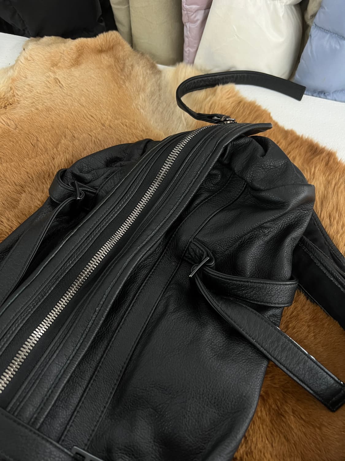 빈티지 레더백팩 상품이미지2