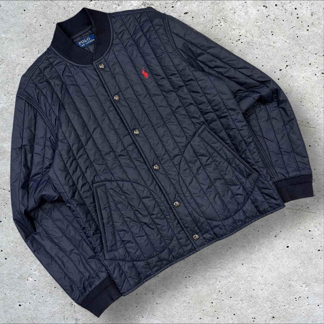 [S] 폴로 랄프로렌 신형 큐알 네이비 퀼팅 자켓 C396 상품이미지1