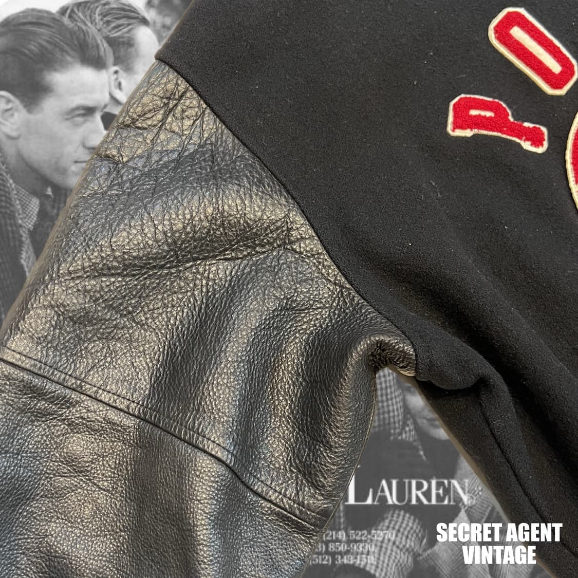 [L]폴로 랄프로렌BASKETBALL레더 암 바시티자켓 상품이미지6