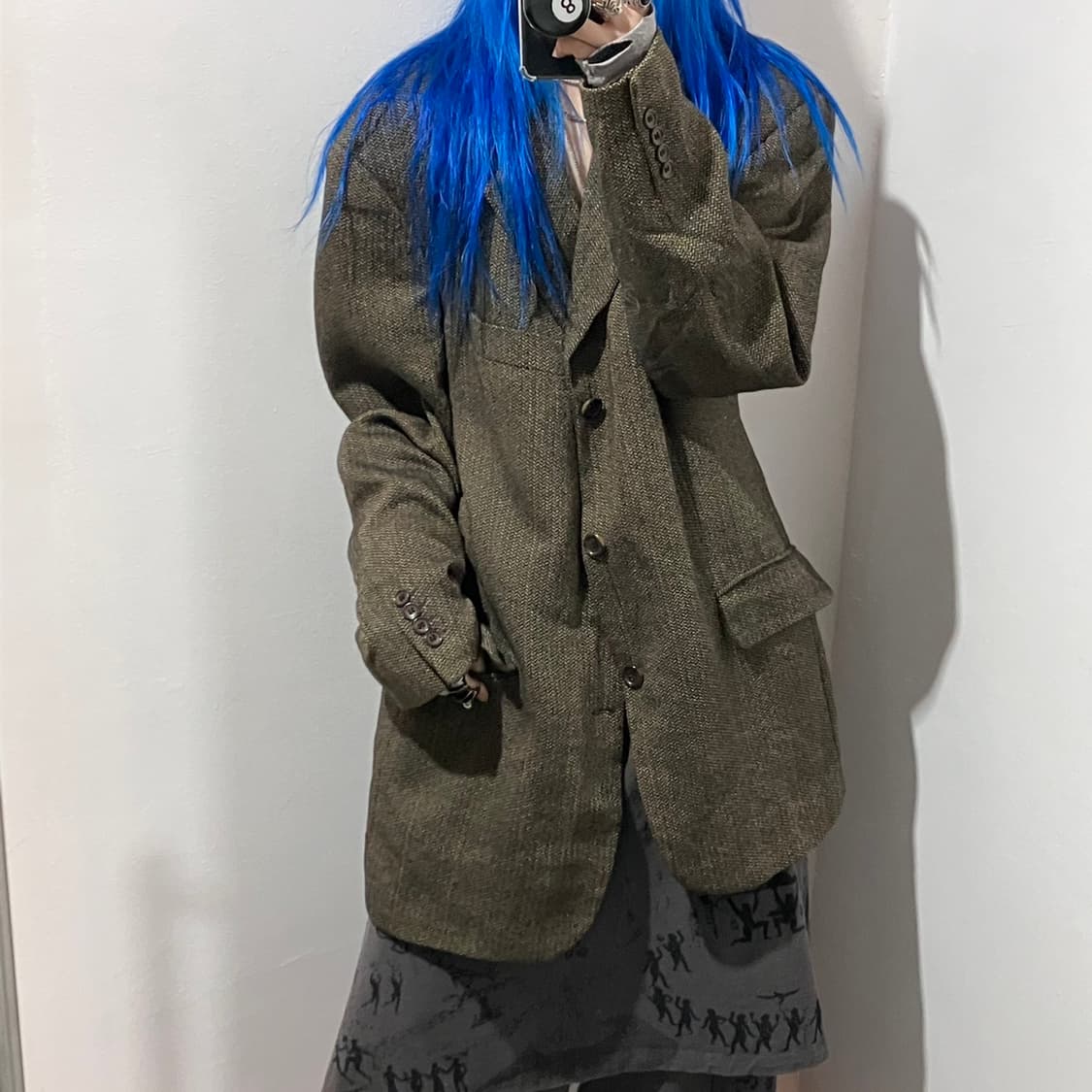 휴고보스 에르메네질도 제냐 버진울 헤링본 블레이져 상품이미지1