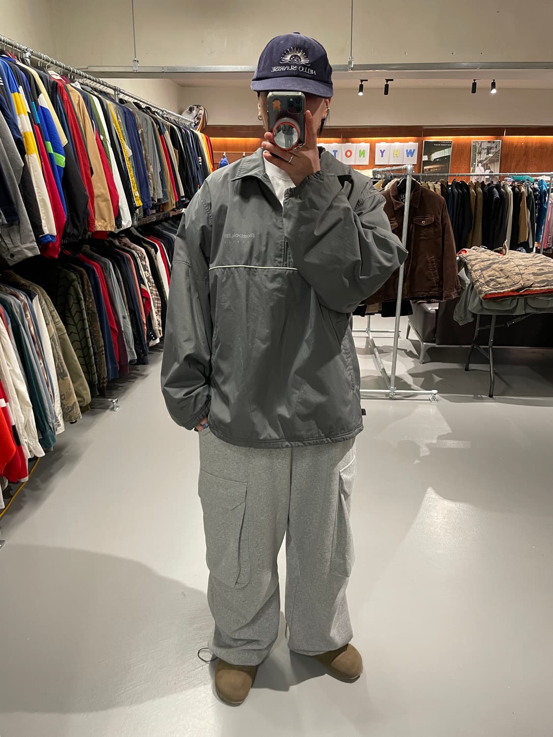 리복 플리스 반집업    상품이미지2