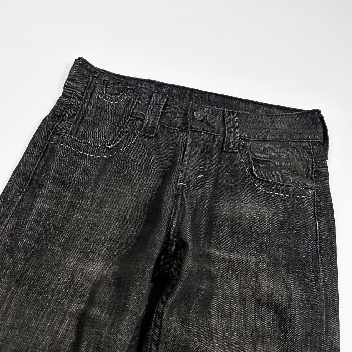 28 리바이스 522 여성 슬림 스트레이트 흑청 데님팬츠 상품이미지3