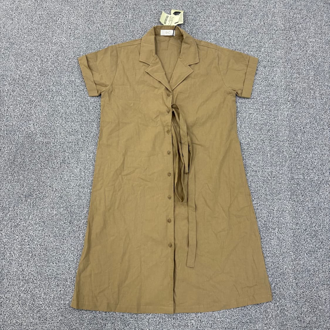 86 새상품 ENC 린넨 반팔 롱원피스 0309J 상품이미지1