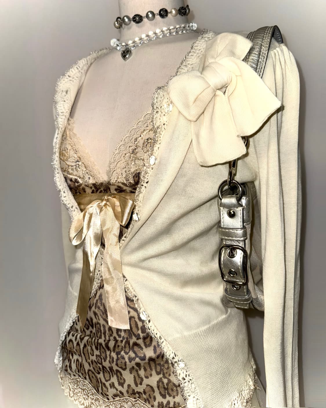 리본 니트 가디건 상품이미지4