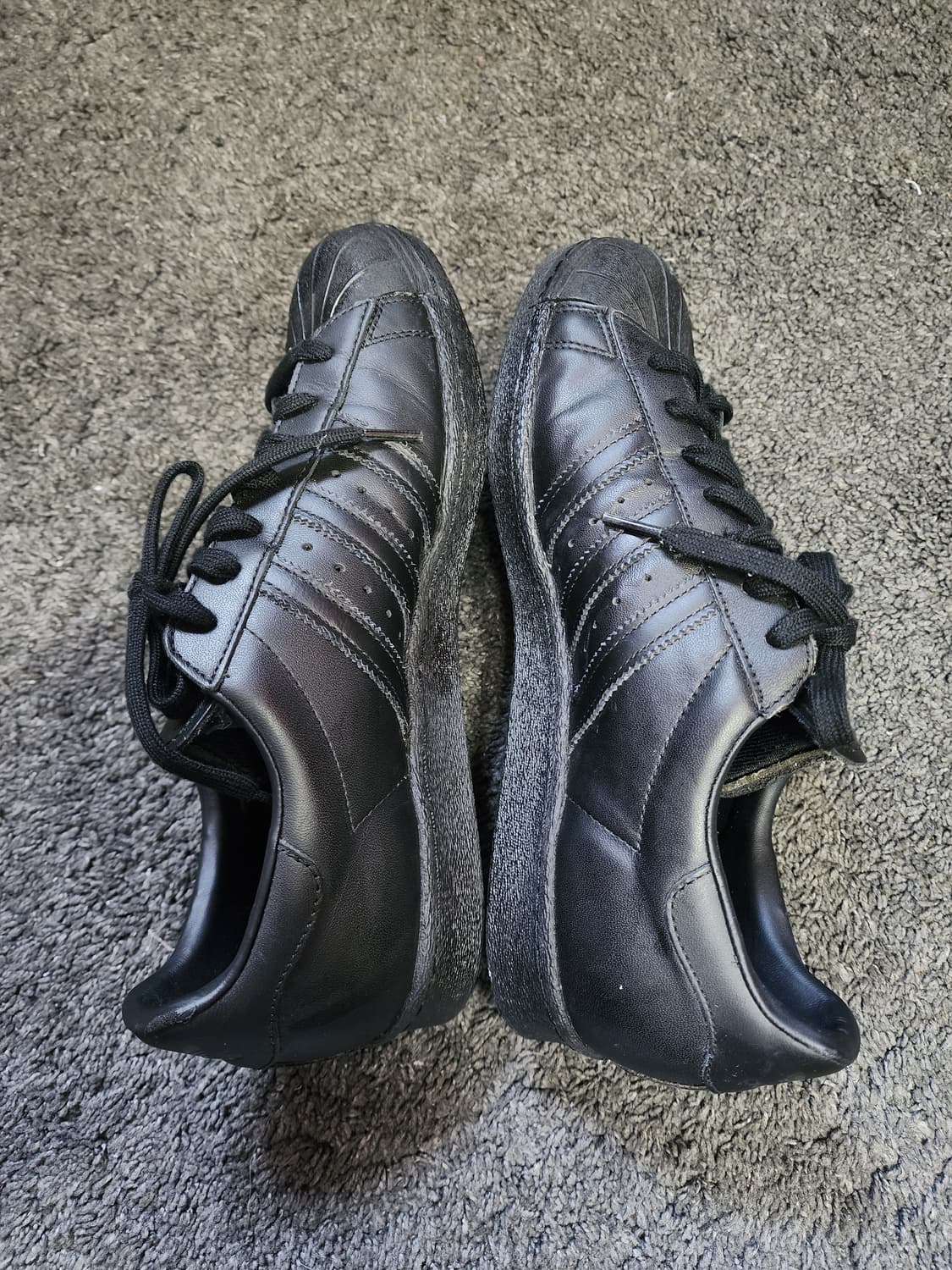 아디다스 슈퍼스타 올블랙  280사이즈  상품이미지6