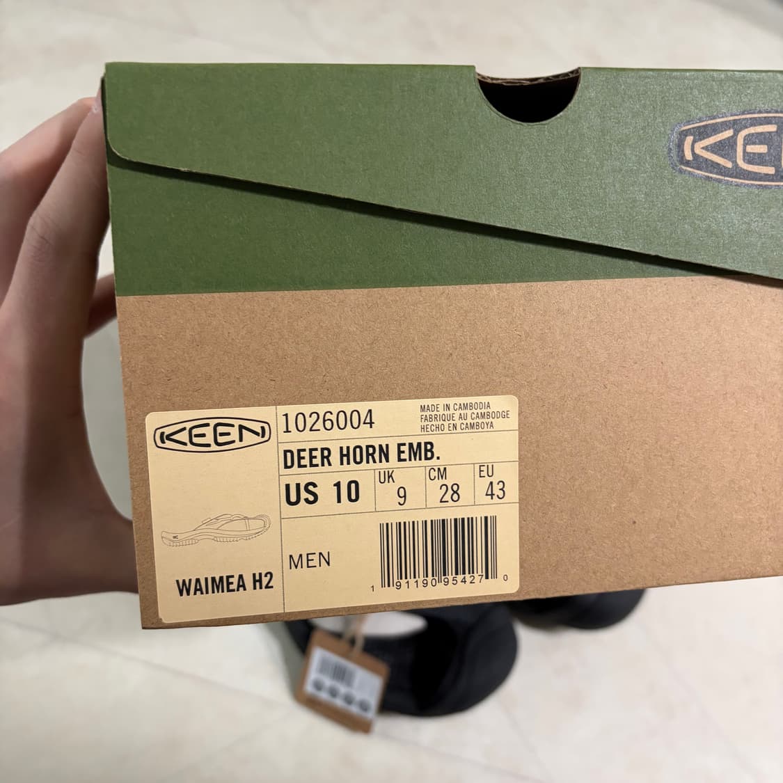 [새상품]킨x남이서팔 와이메아 디어 혼 엠보스 슬라이드 상품이미지3