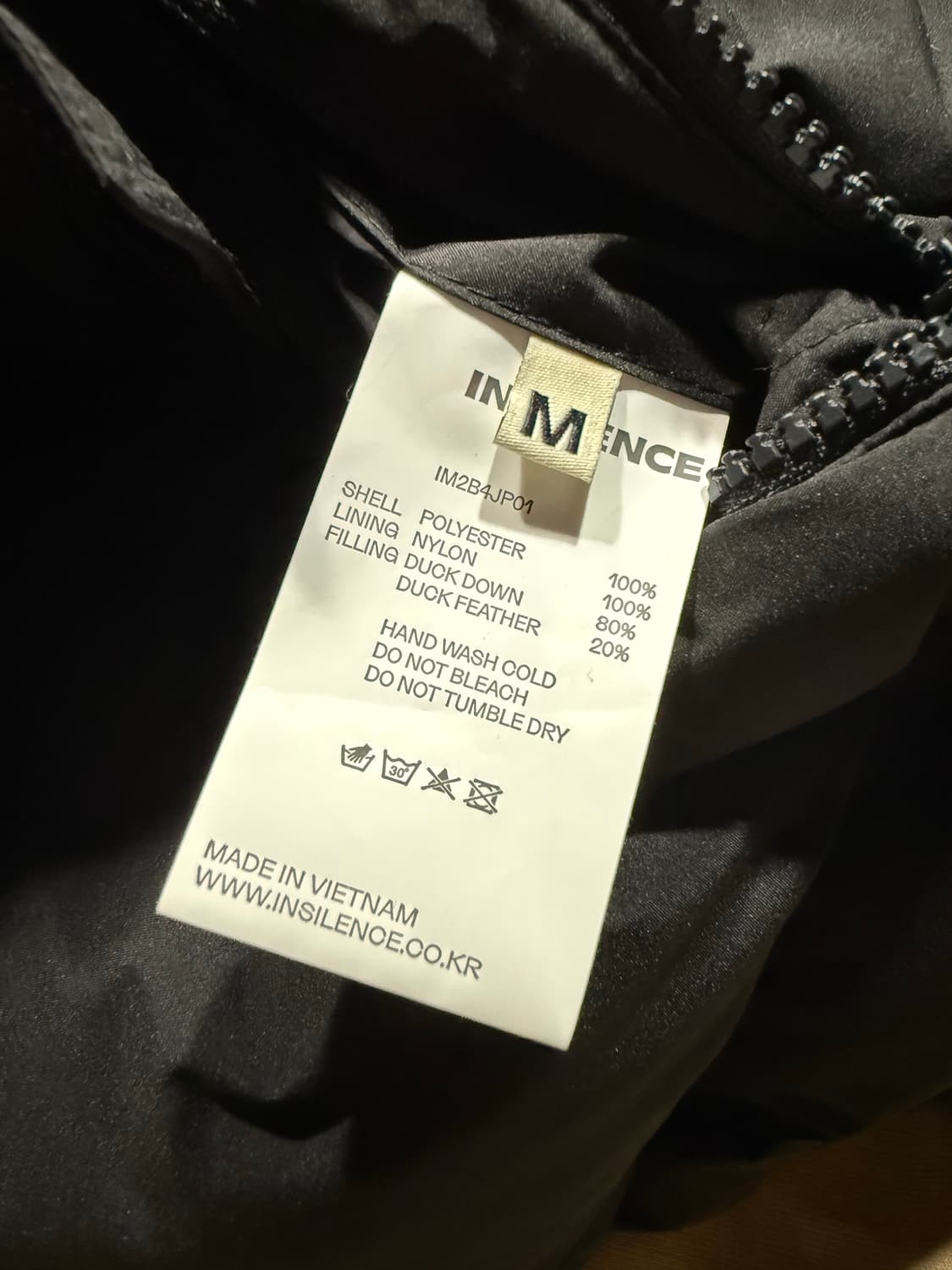 Insilence 인사일런스 덕다운 숏패딩 상품이미지6