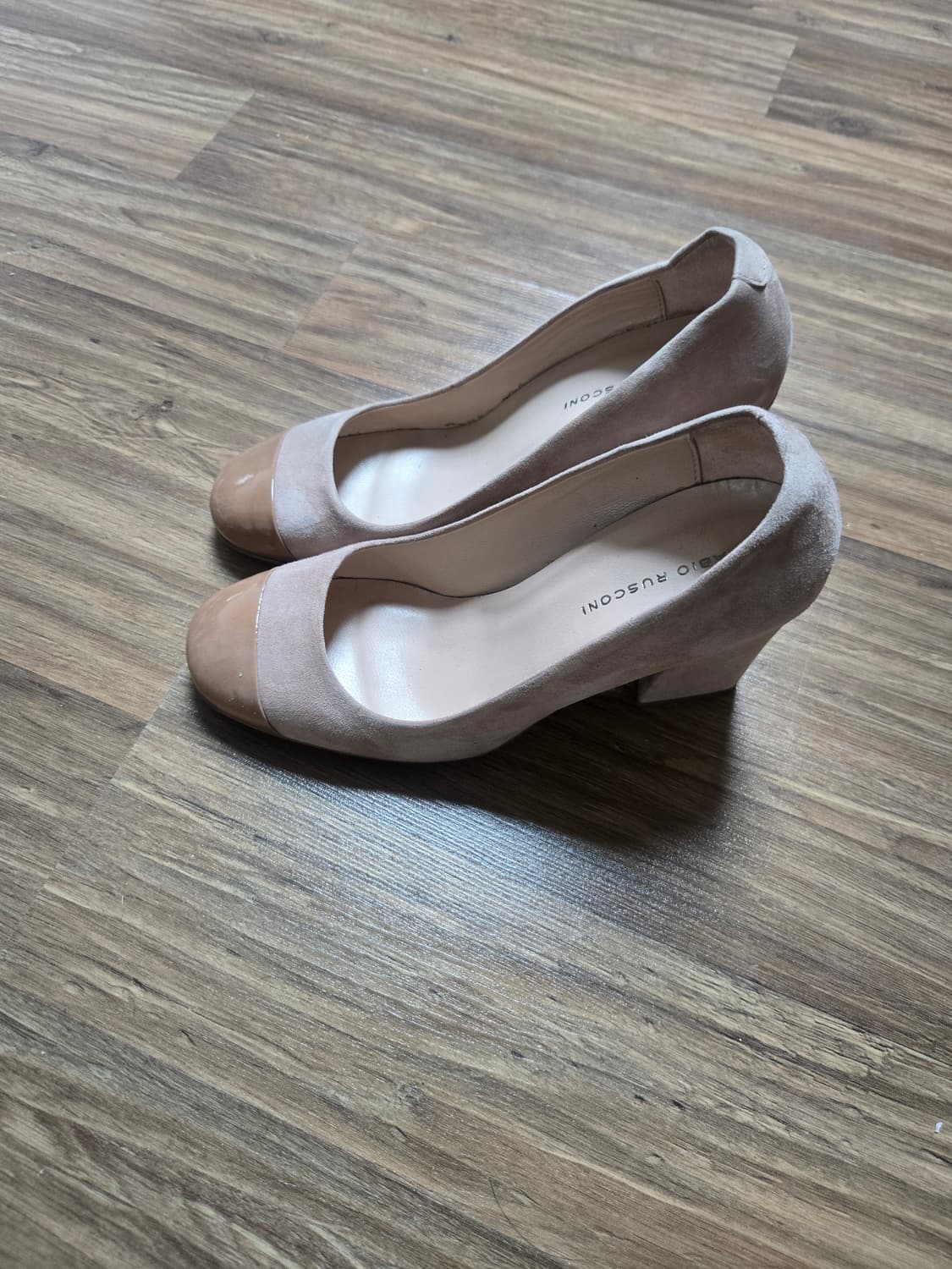 이태리 파비오 루스코니 베이지 스웨이드 힐 230 상품이미지3