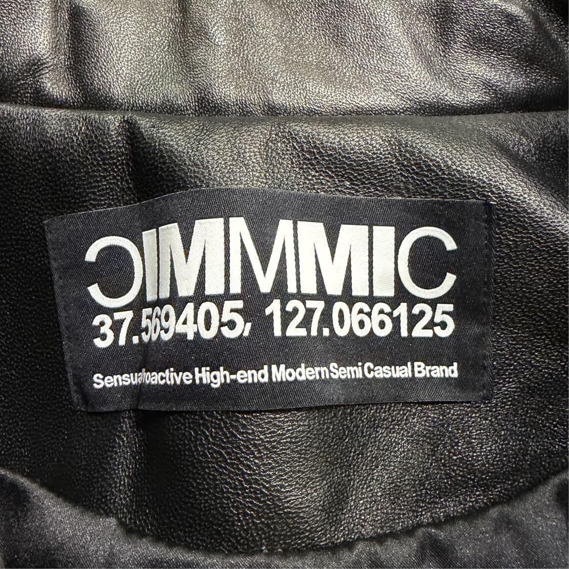 [새상품] [M] MMIC 블랙 소프트 레더자켓  상품이미지9