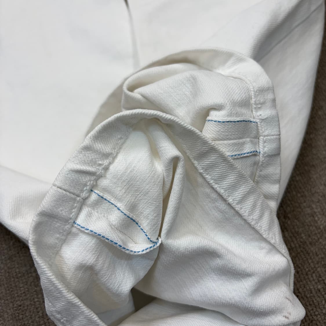 RRL 랄프로렌 더블알엘 화이트 셀비지 스트레이트 데님 상품이미지10