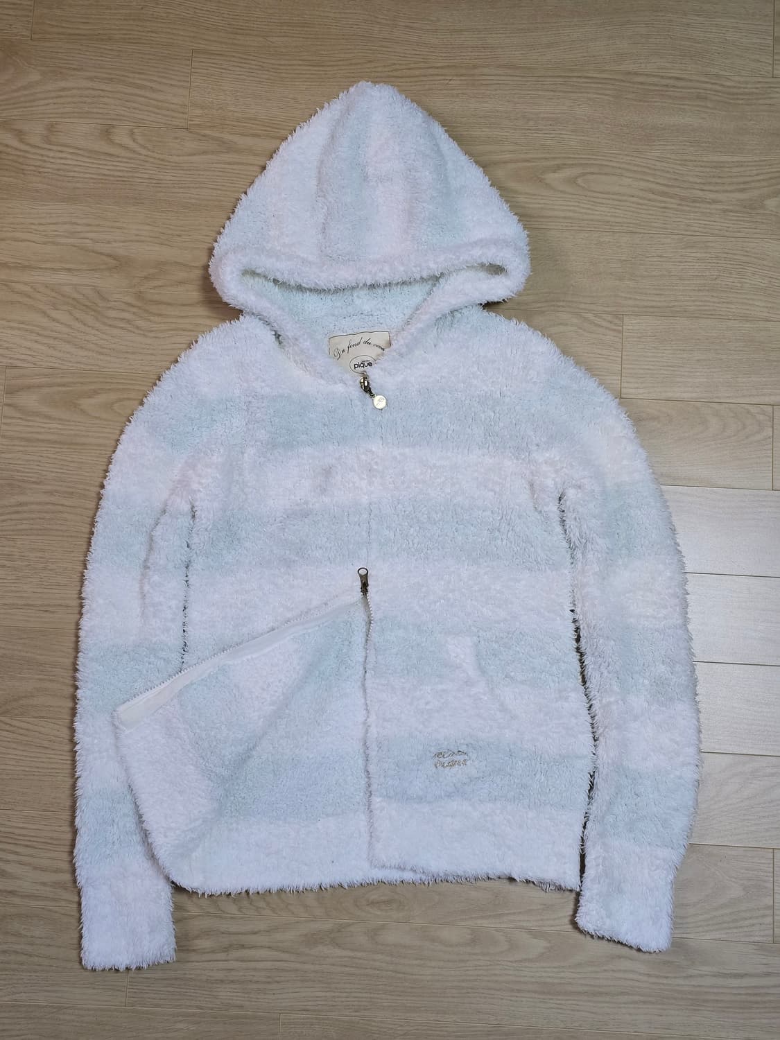 젤라또피케 스트라이프 후드 집업 F 상품이미지3