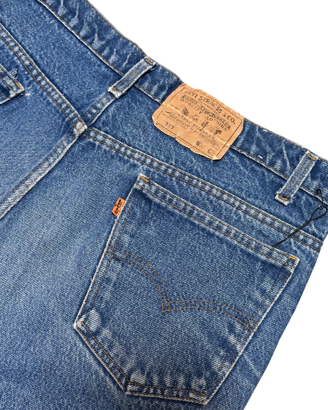 80s 리바이스517 오렌지탭 부츠컷 데님 팬츠 38x32 상품이미지8
