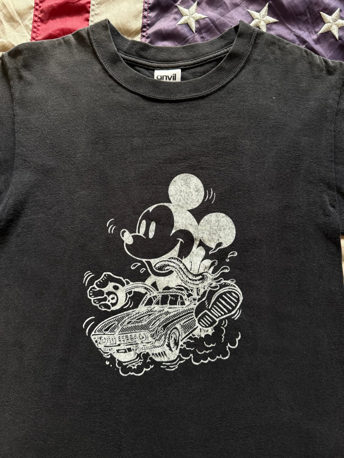 SunFaded Black Mickymouse T-shirt 상품이미지3