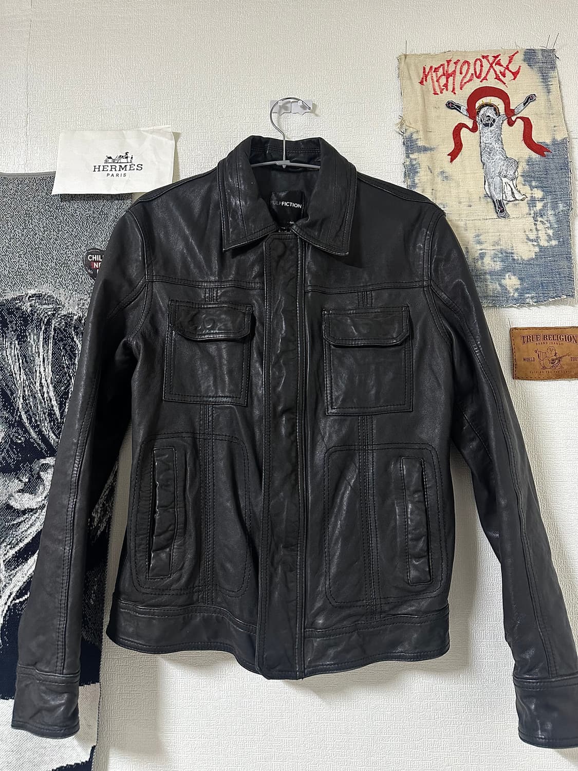 PULP FICTION 클래식 레더자켓 상품이미지1