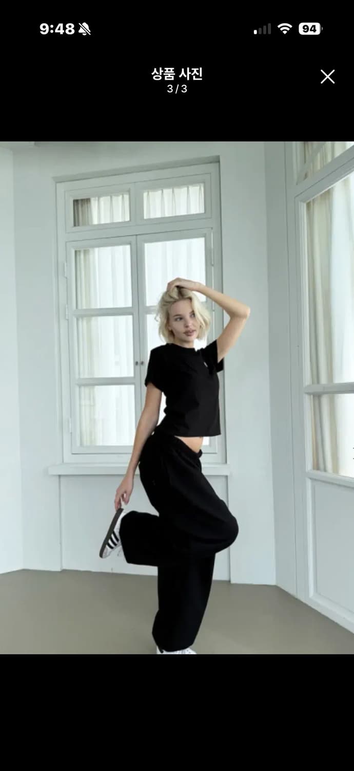 더미스테리어스호텔 베이직 츄리닝 팬츠 블랙 새상품 상품이미지3