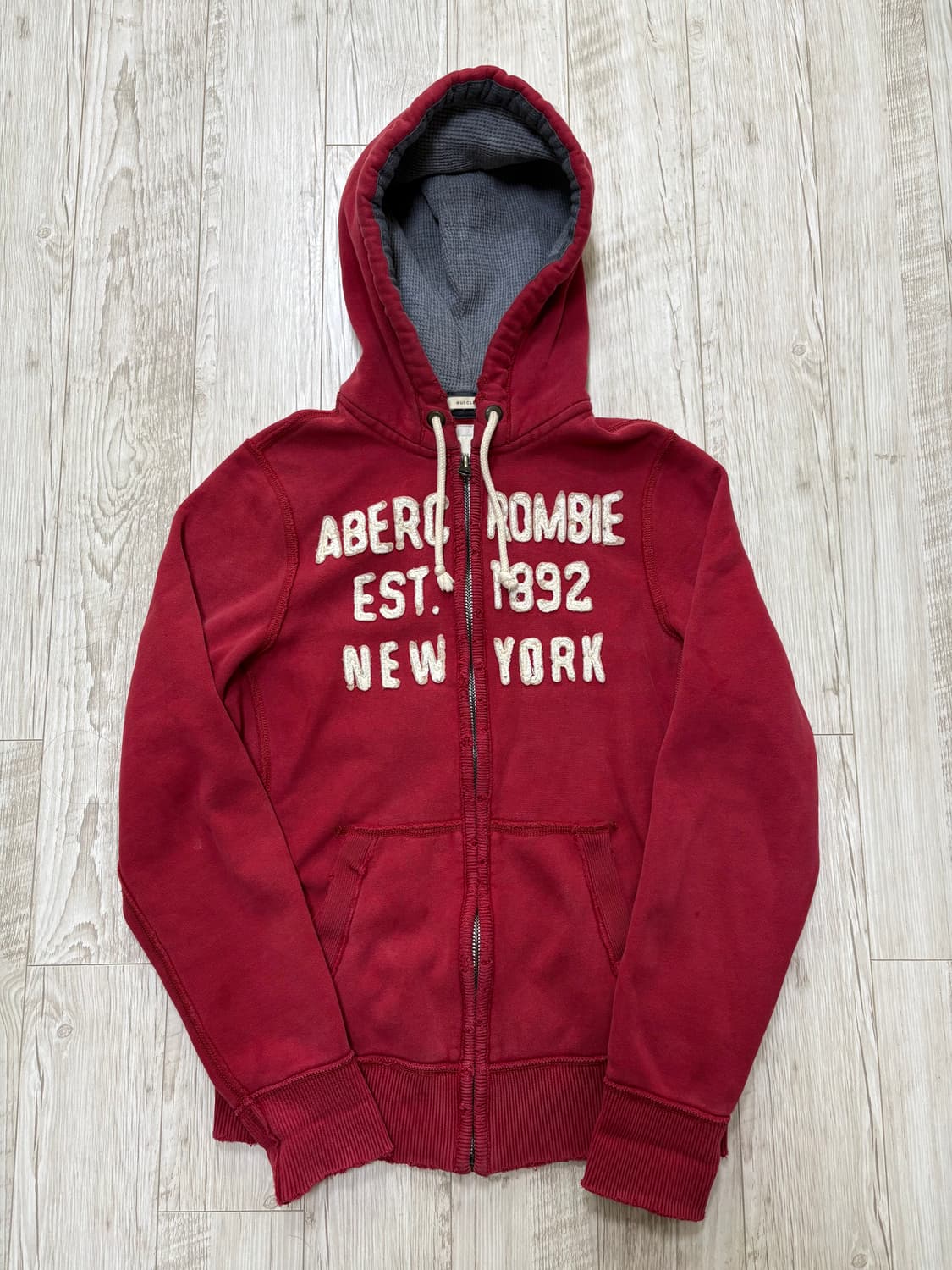 아베크롬비 후드집업 레드 양홍원 m 상품이미지1
