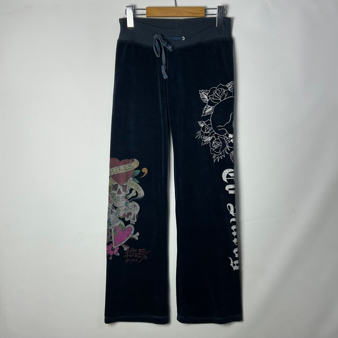 [Ed Hardy] 에드하디 오리엔탈 스컬 로즈 프린팅 벨벳 셋업 상품이미지7