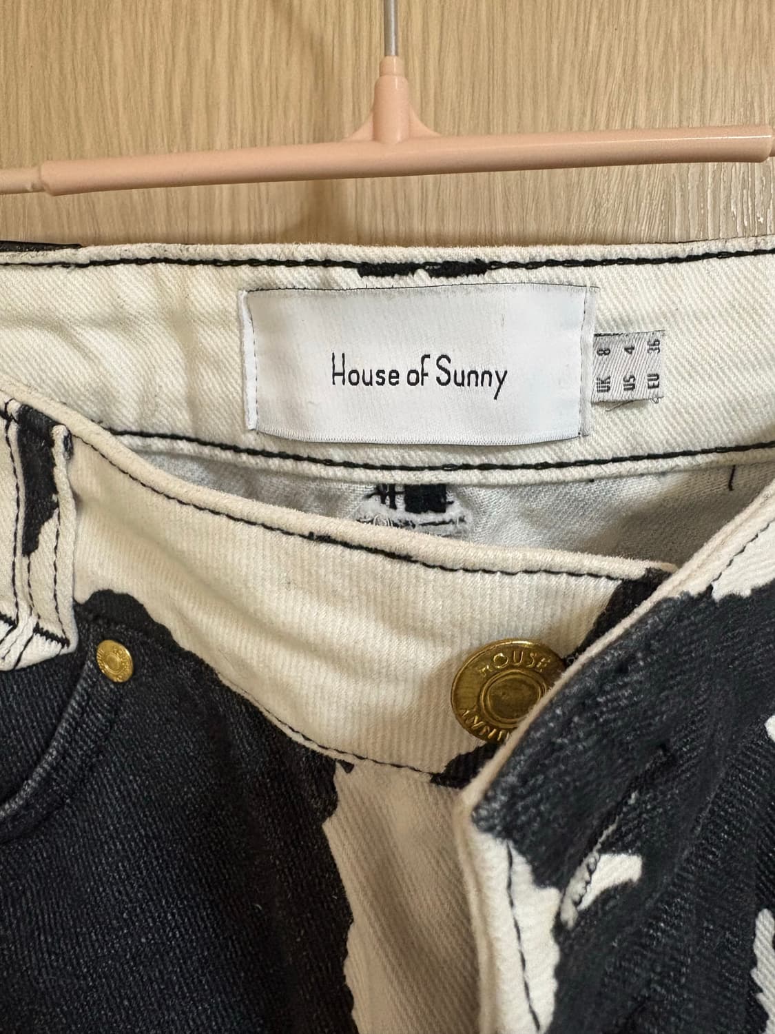 하우스오브써니 카우프린트 팬츠 상품이미지6