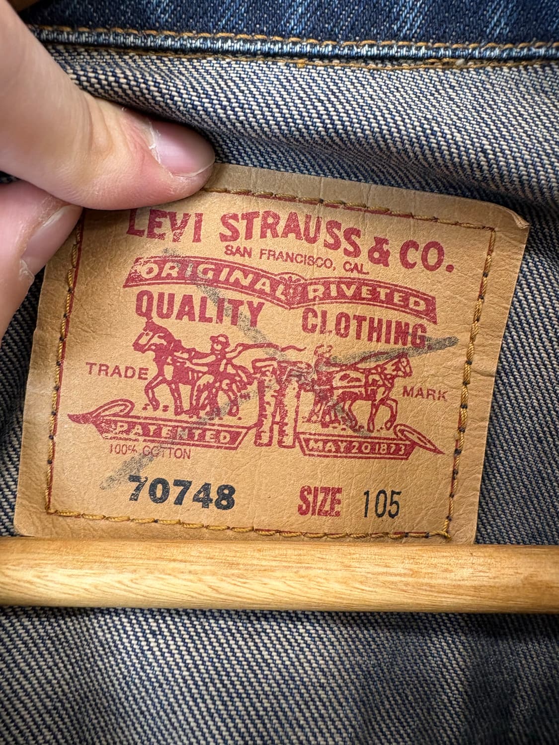 리바이스 빈티지 70748 데님 트러커 자켓 상품이미지7