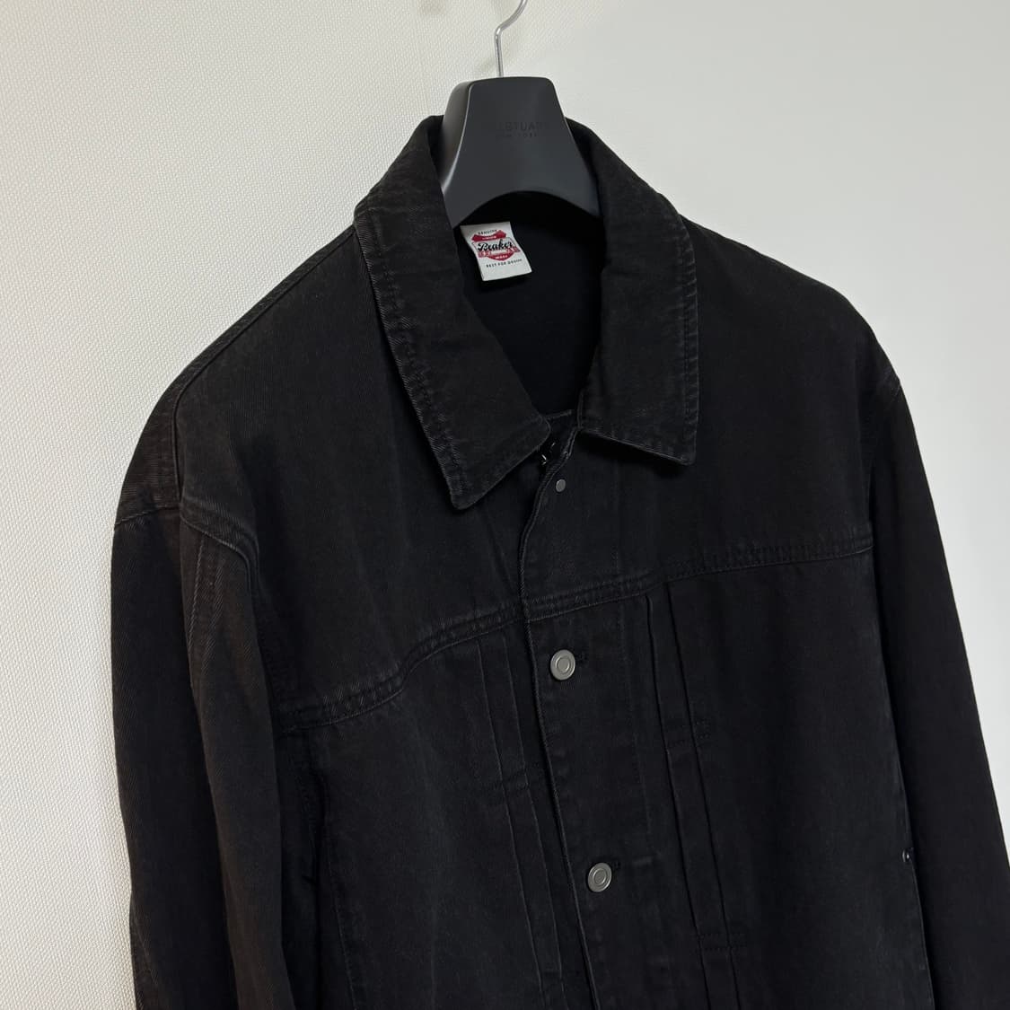 비이커 블랙 데님 자켓 상품이미지2