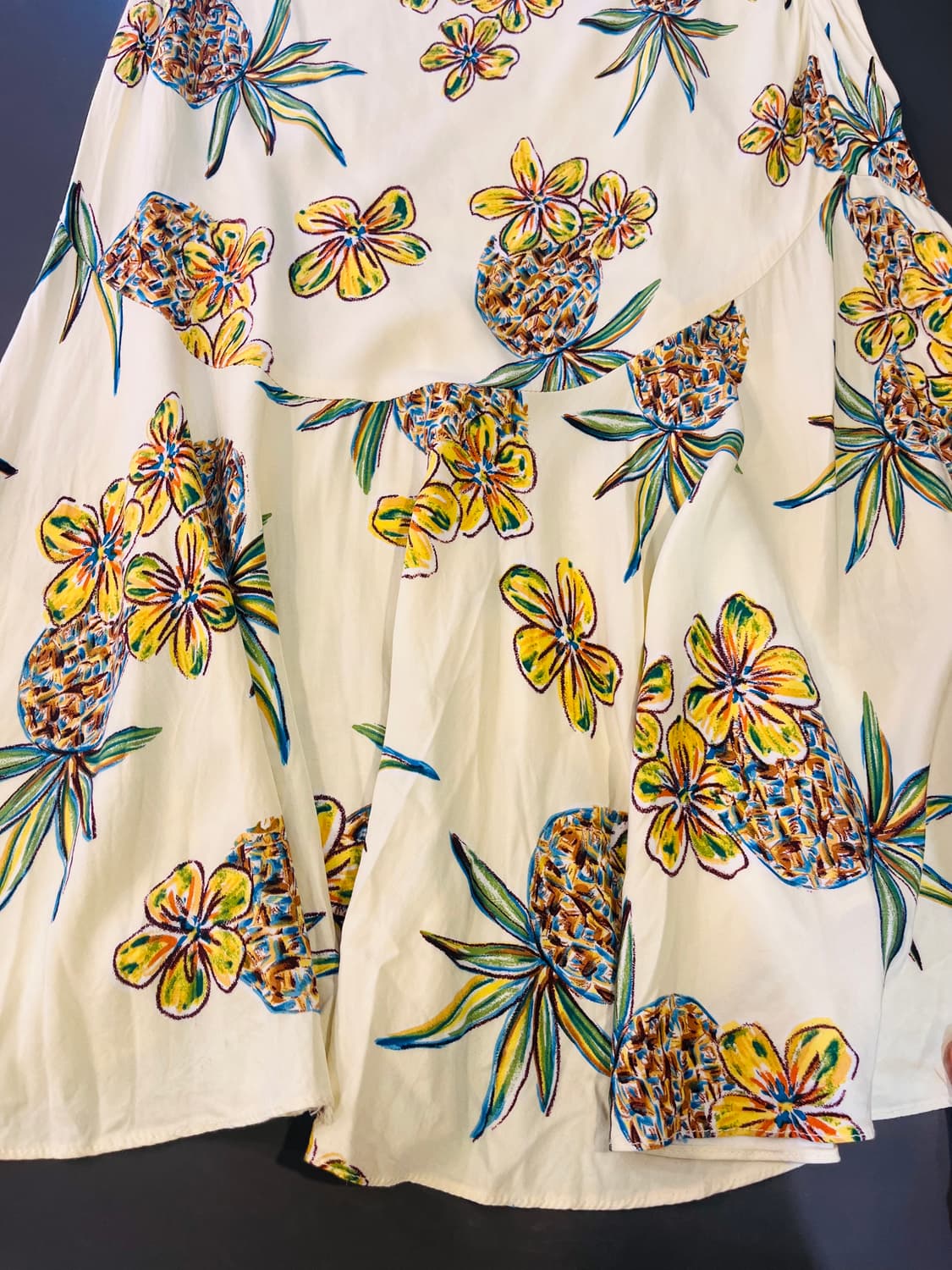 투 팜스 파인애플 패턴 레이온 원피스 (하와이산) 상품이미지5