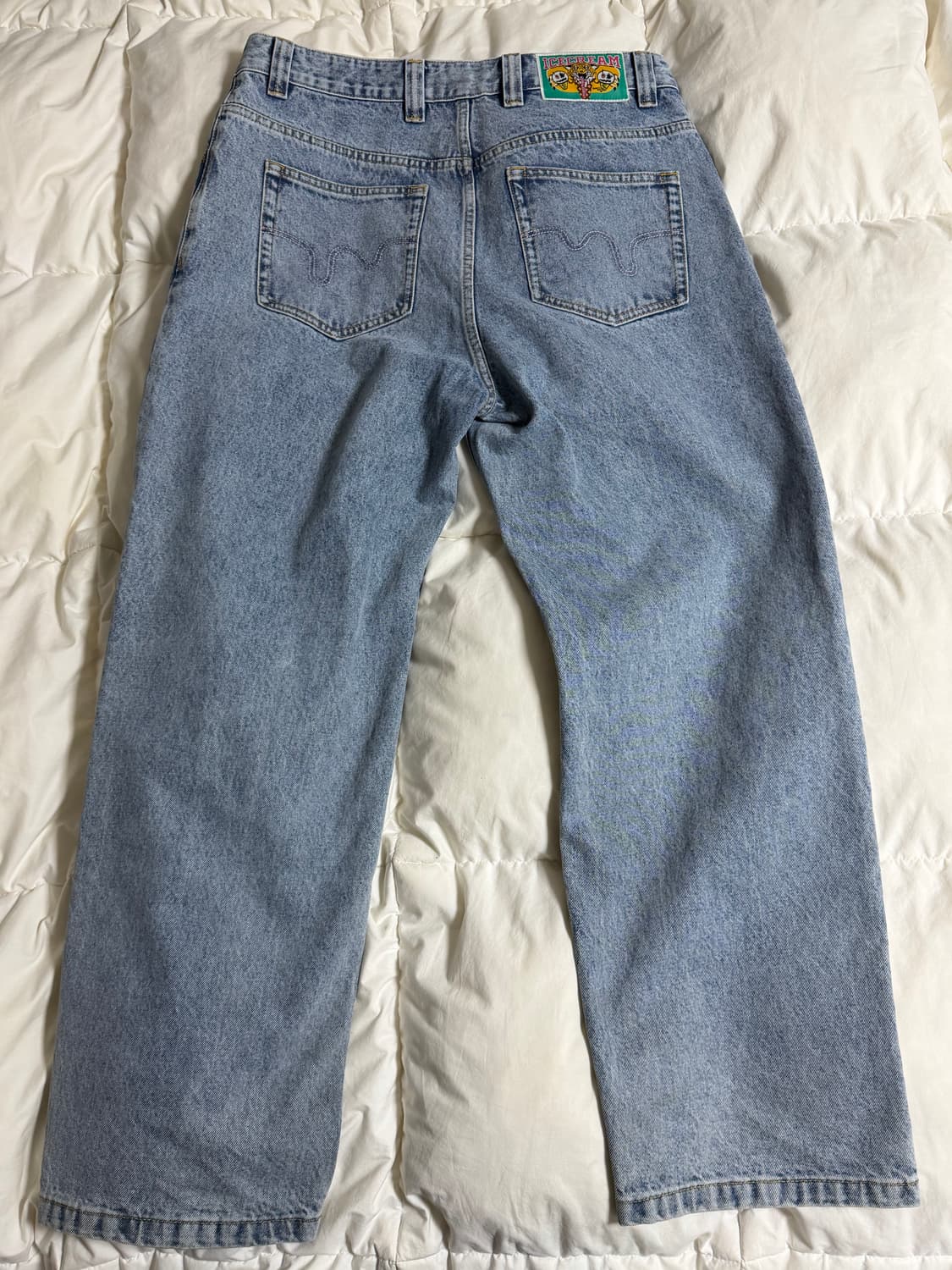 (34) Icecream 아이스크림 핑크 러닝독 데님 팬츠 상품이미지4