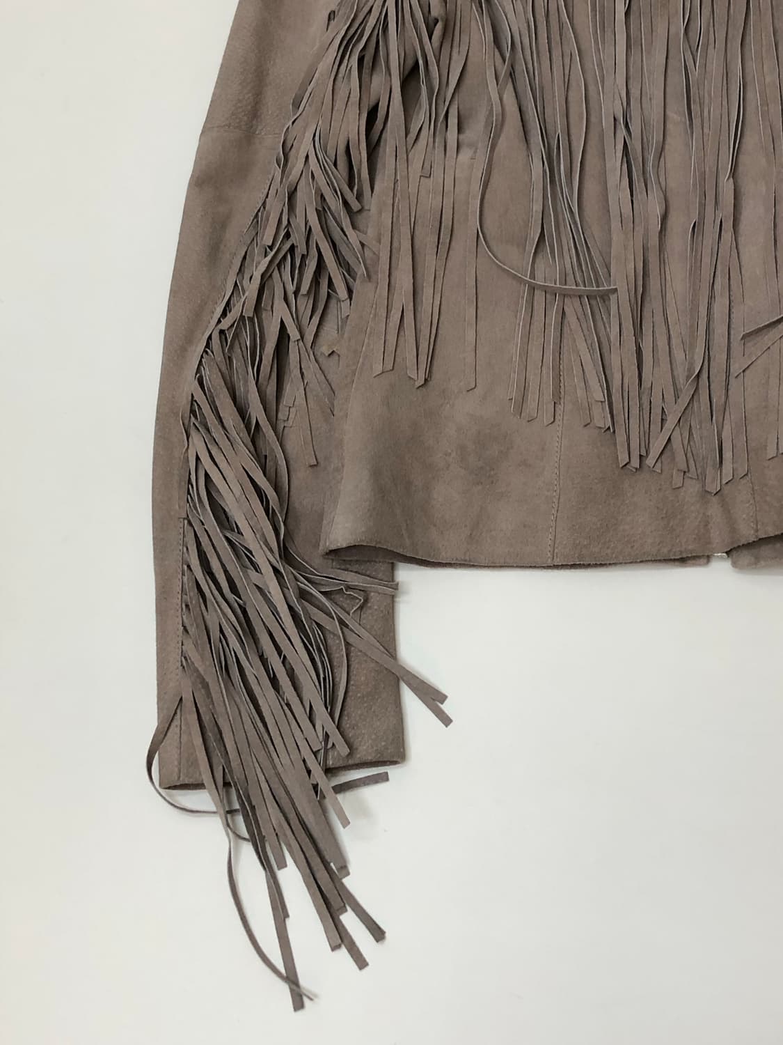 Soia & Kyo 소이아앤쿄 베이지 프린지 스웨이드 레더 자켓 상품이미지7