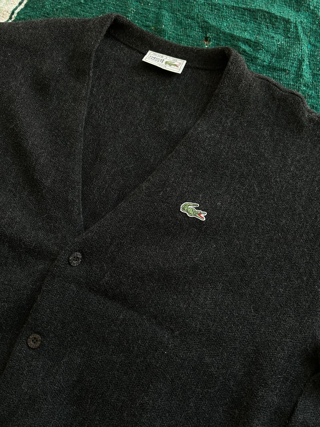 80,90‘s Lacoste wool cardigan 상품이미지2