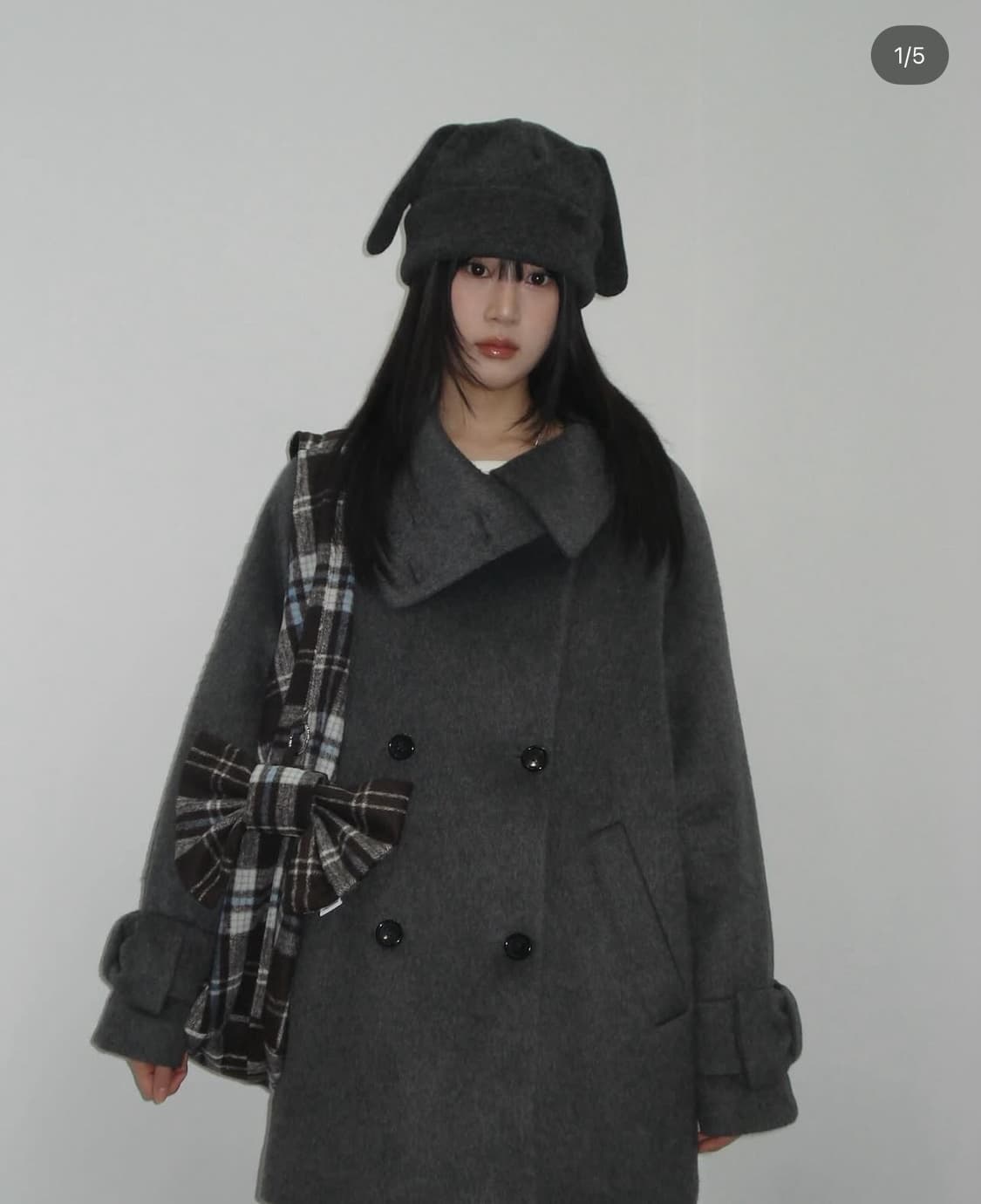 체메씨 코트 그레이 상품이미지1