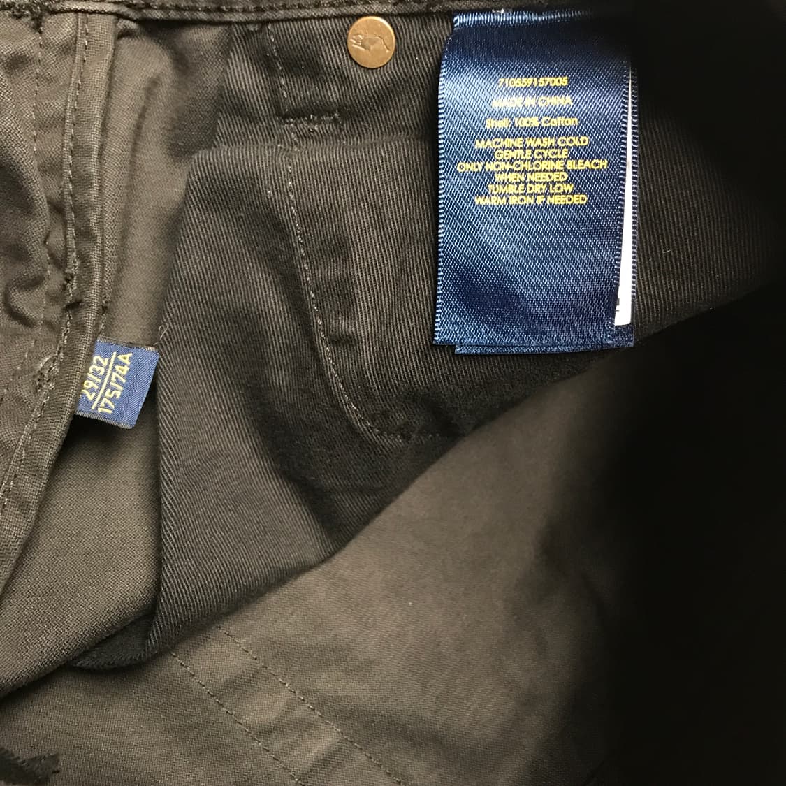 폴로 랄프로렌 코튼 팬츠 블랙 29/32 상품이미지7