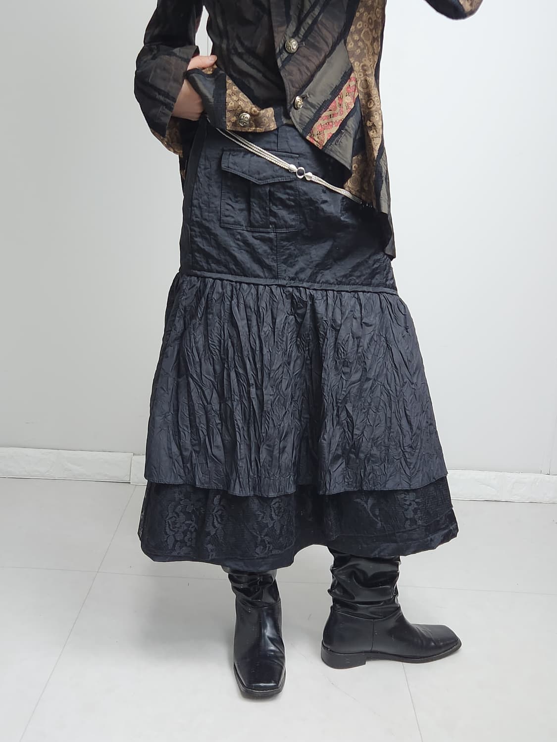 (DOHO)레이어드 레이스 스커트 상품이미지5