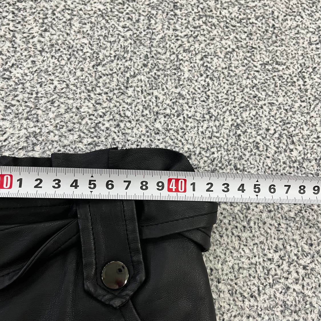 EUR L 자라 여성 레더 스커트 0129H2 상품이미지7