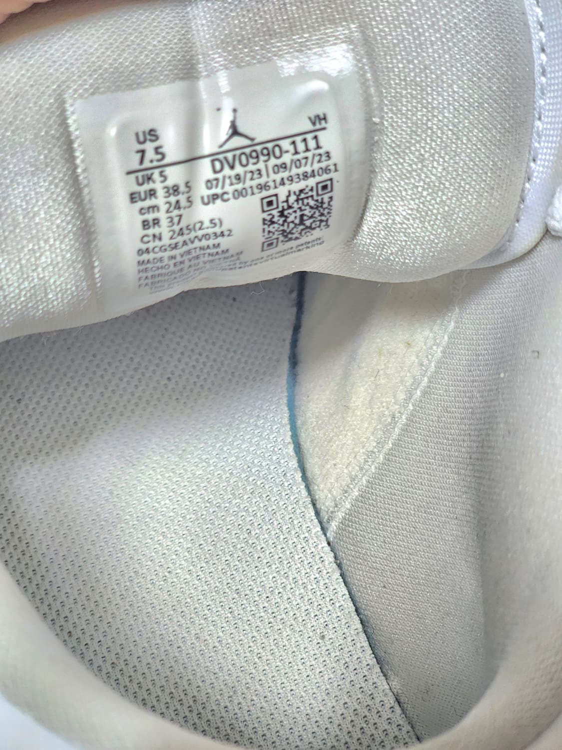 나이키 에어 조던 1 로우 245mm 상품이미지7