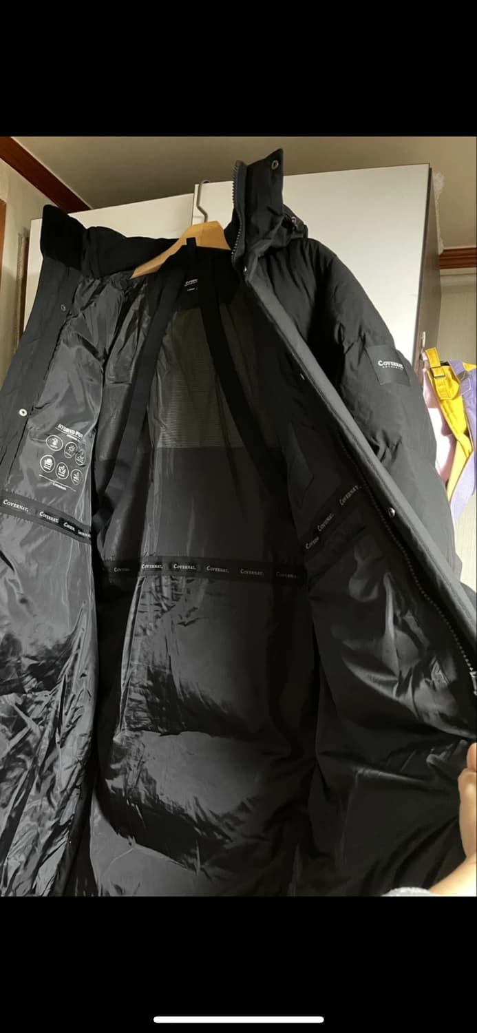 커버낫 덕다운 롱패딩 L 상품이미지5