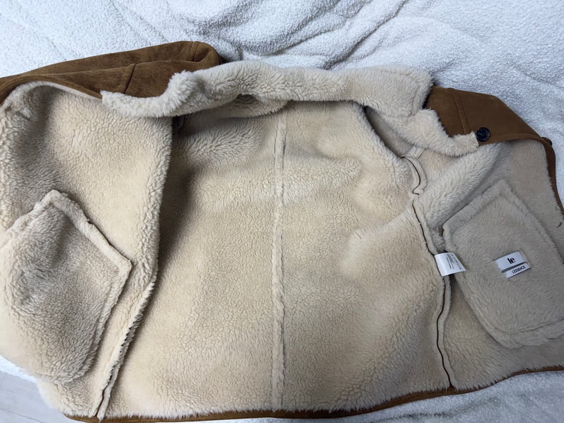 르 시어링 하프 코트 카멜 상품이미지6