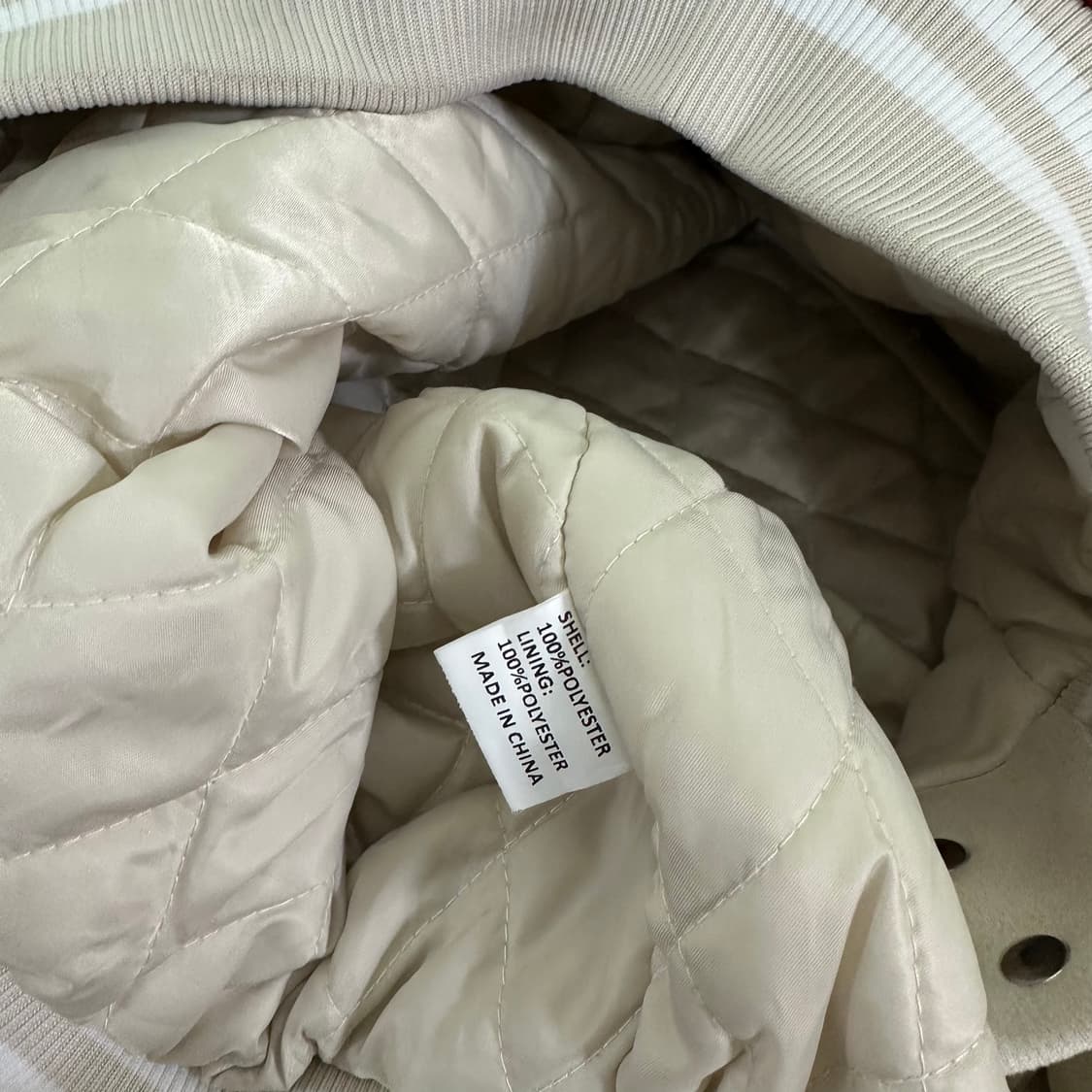 FREE VTG 아이보리 멀티패치 바시티자켓 상품이미지7