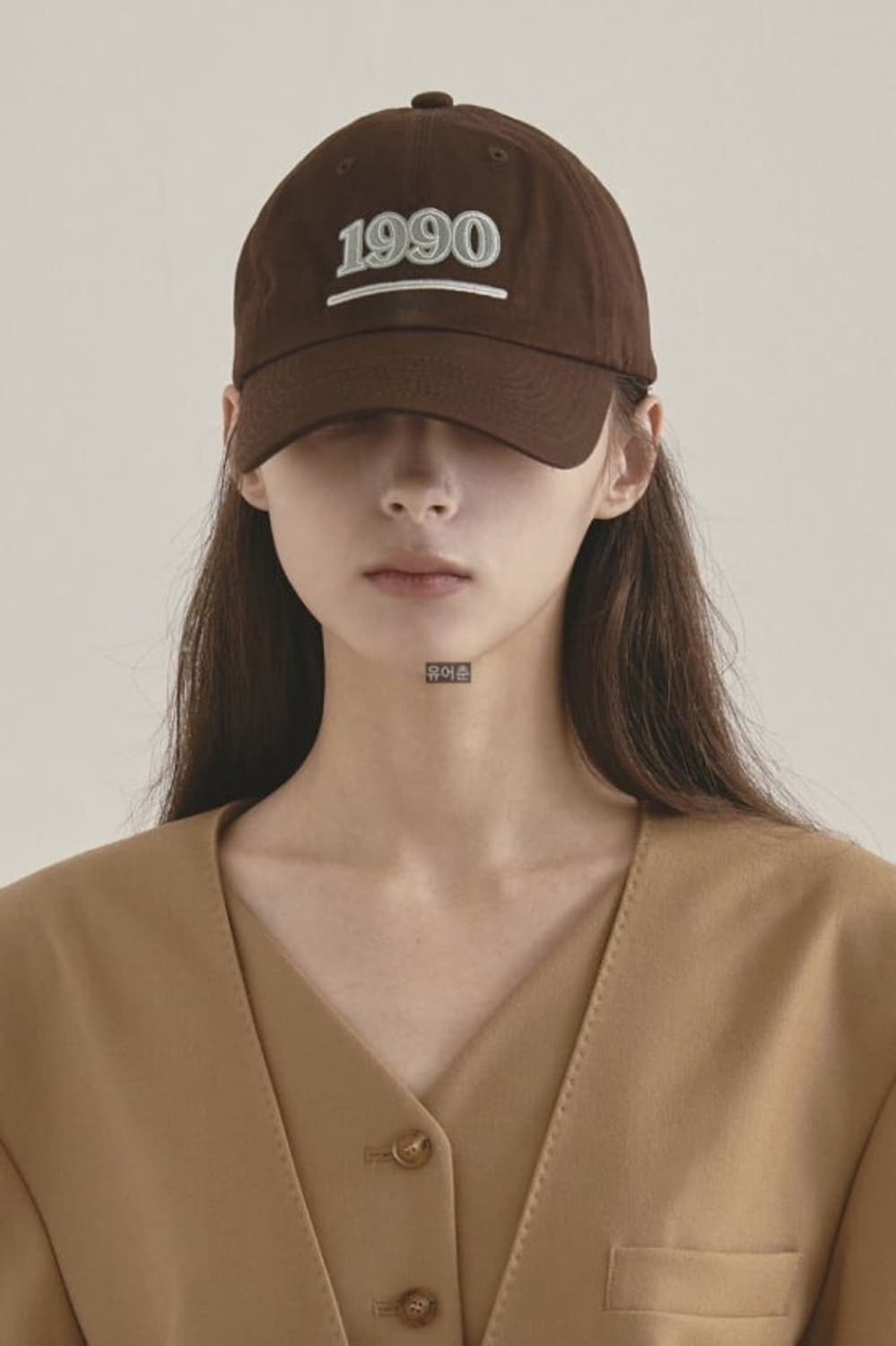 아비에무아 Avie muah 1990 브라운 강민경 모자 상품이미지3