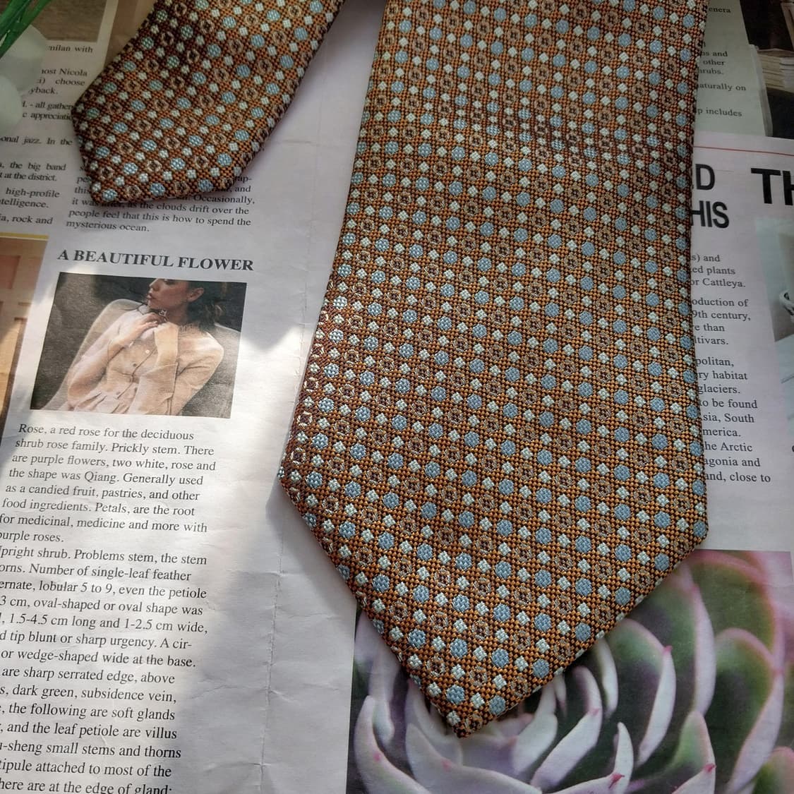 앤드류스타이 실크 마이크로 패턴 넥타이 9.2cm A+등급 K1356
 상품이미지4