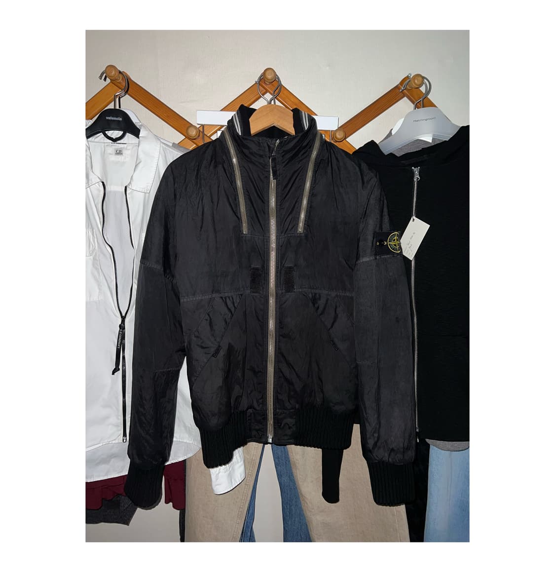 Stone island padded jumper black s 상품이미지2