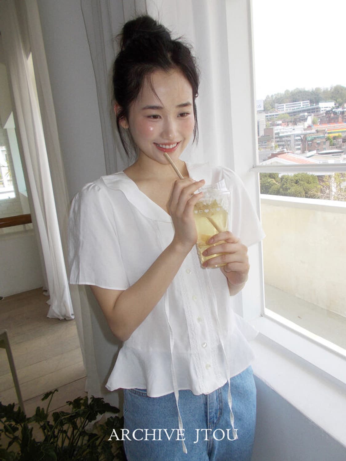 아카이브 제이투유 페더블라우스 상품이미지2