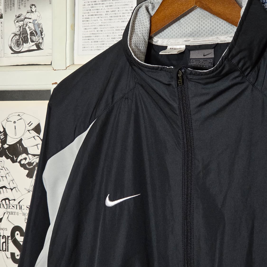 00S 나이키 블랙 올드스쿨 바람막이 자켓 상품이미지4