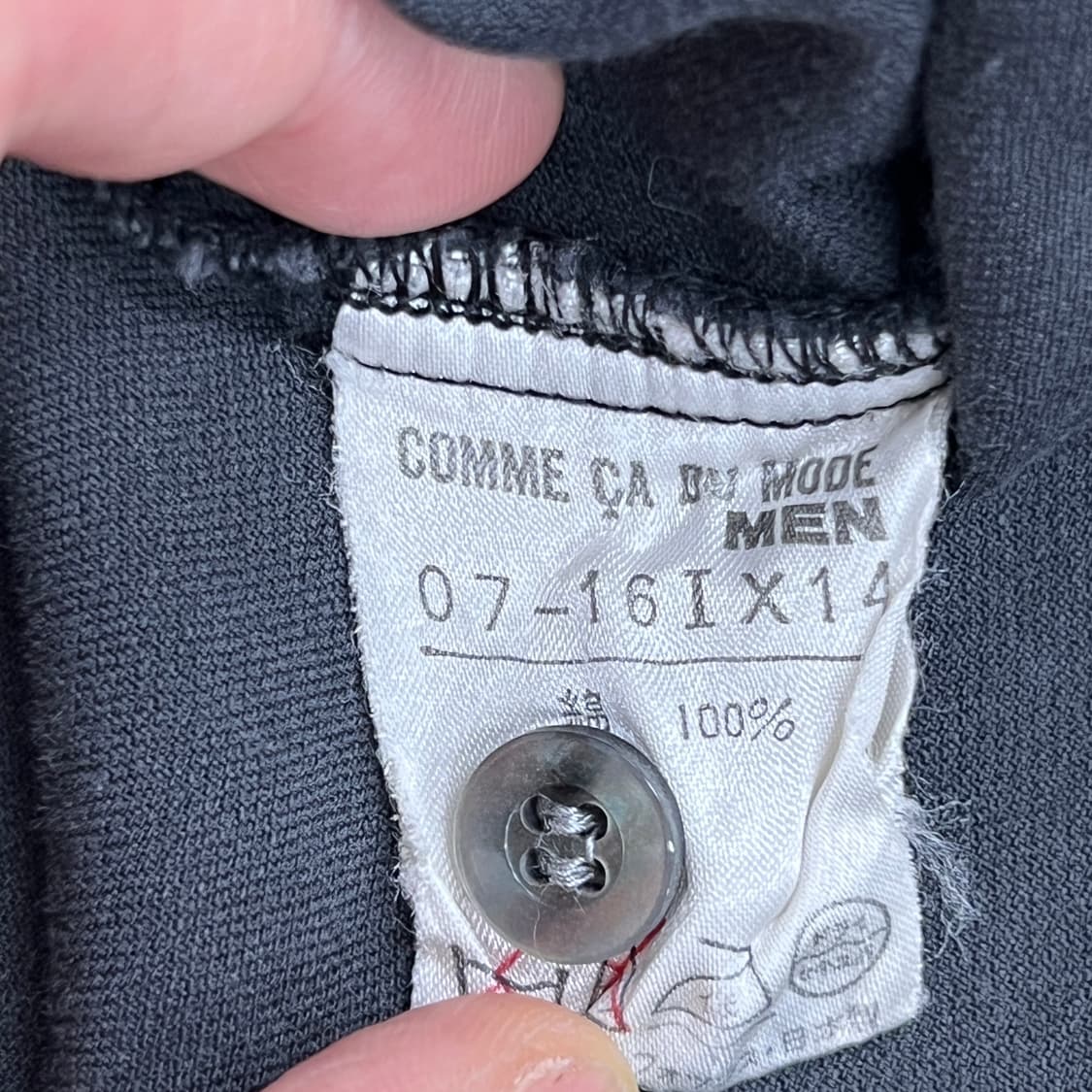 00's Comme Ca Du mode 꼼사데모드 블랙 벨벳 셔츠  상품이미지9
