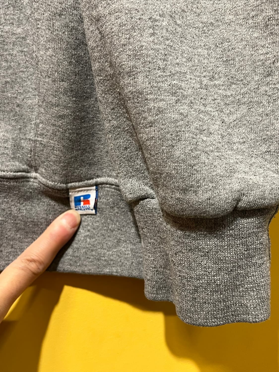 [L] 러셀 애슬레틱 빈티지 무지 맨투맨 헤더그레이 크루넥 스웻셔츠 상품이미지7