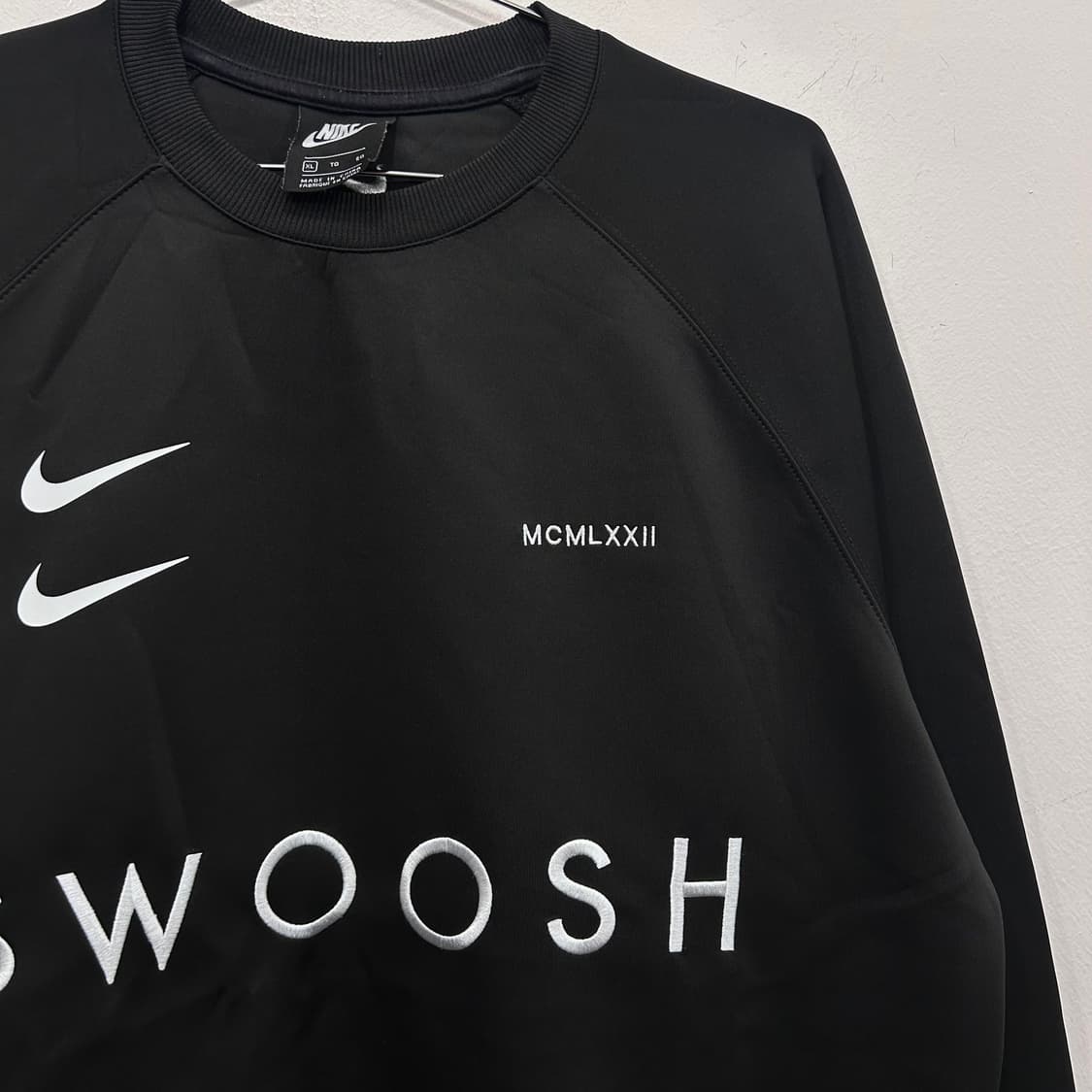 나이키 스우시 더블로고 래글런 네오프렌 맨투맨 상품이미지1