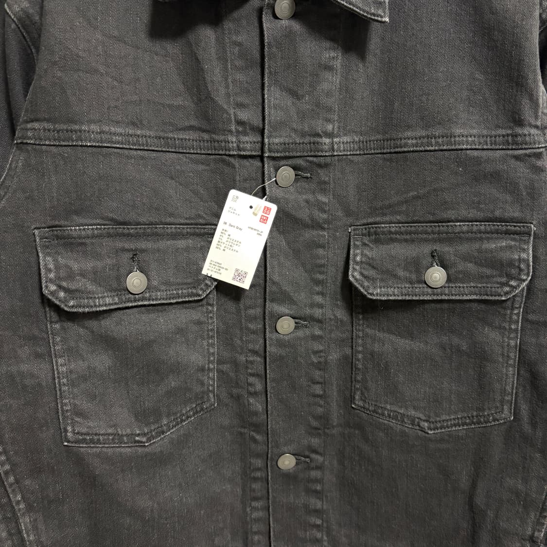 (새제품) 유니클로 데님 트러커 자켓 / 흑청, M 상품이미지5