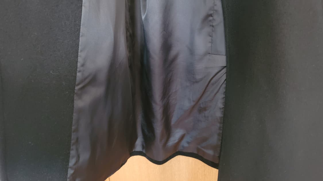 SISLEY | 블랙 모직 롱코트 55 | (모97캐시미어3) 상품이미지10