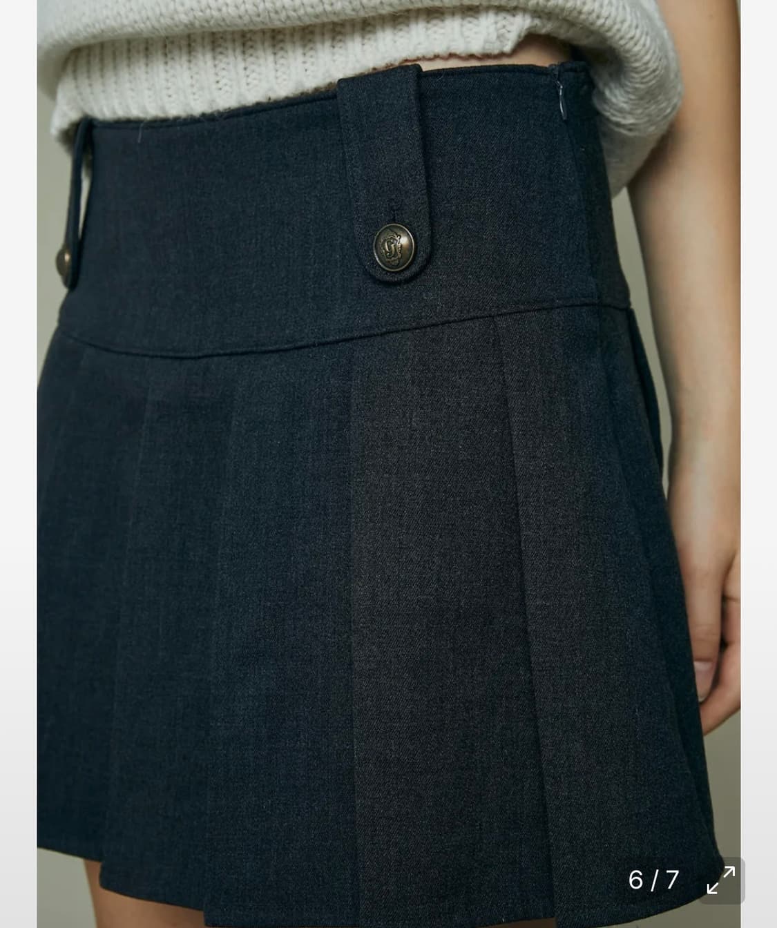 글로니 glowny nour wook skirt 울 플리츠 스커트 상품이미지5