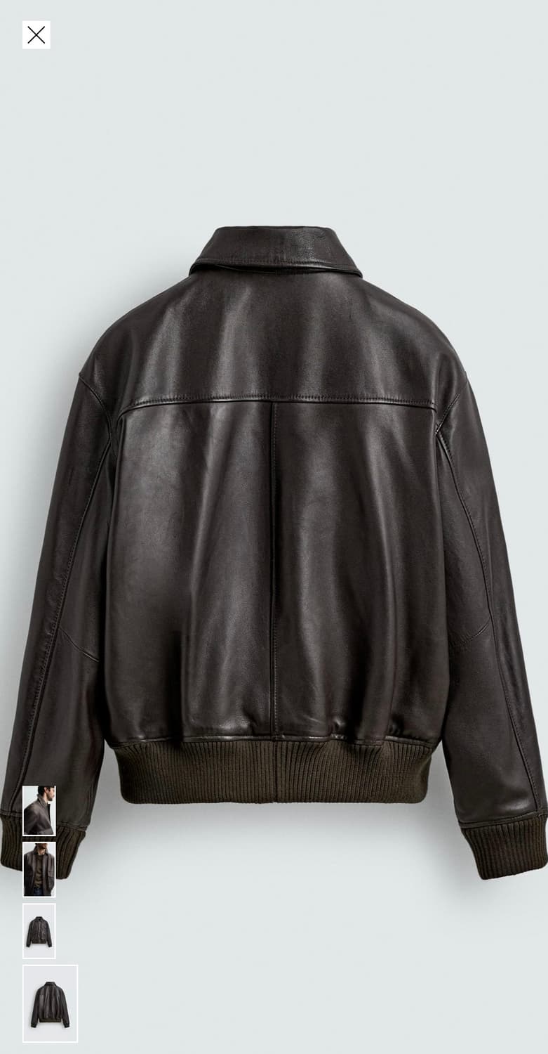 자라 가죽자켓 상품이미지2