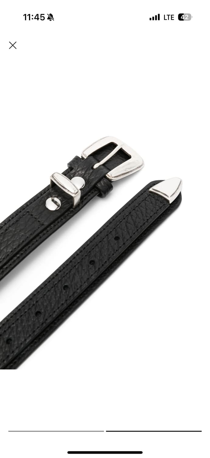 르메르 웨스턴벨트 블랙 85 25fw 카우레더 상품이미지2